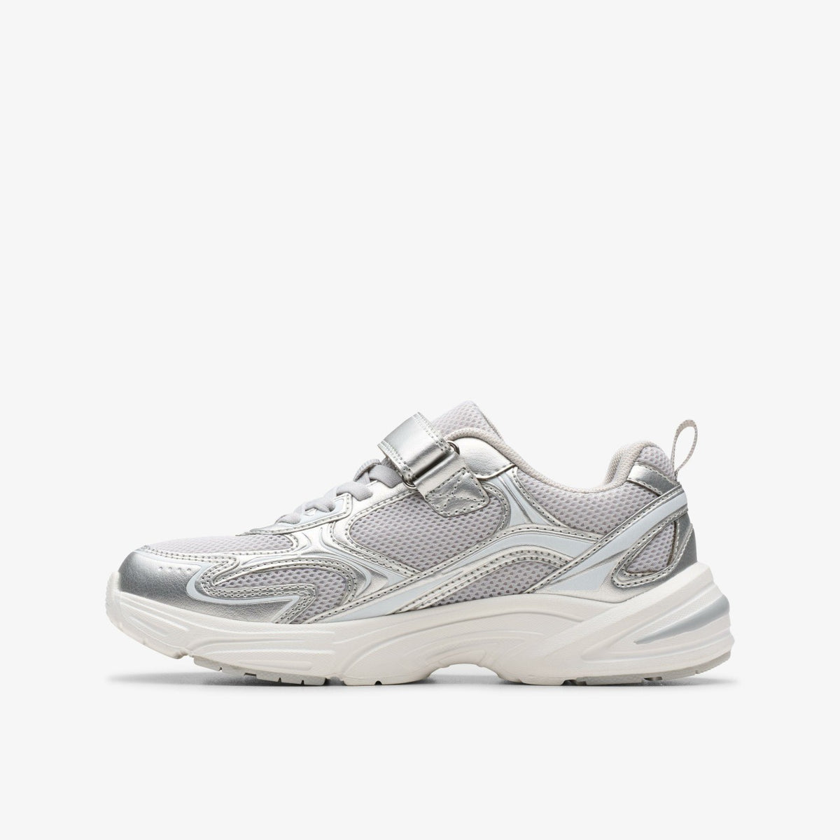 Crafton Move Kid Silver Metallic - Clarks Kids