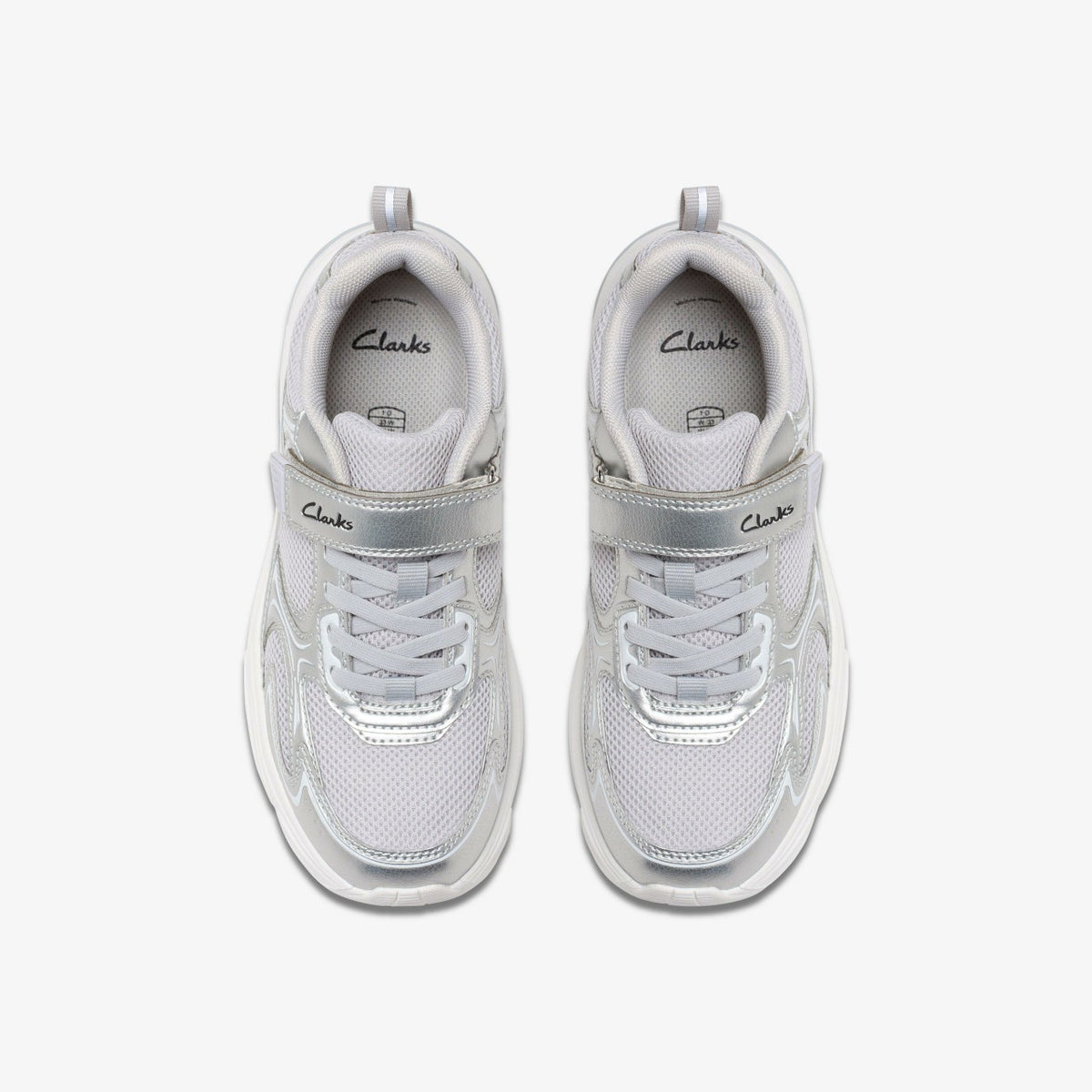 Crafton Move Kid Silver Metallic - Clarks Kids