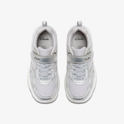 Crafton Move Kid Silver Metallic - Clarks Kids