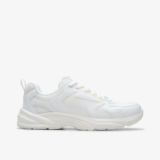 Crafton Move Youth White/White - Clarks Kids