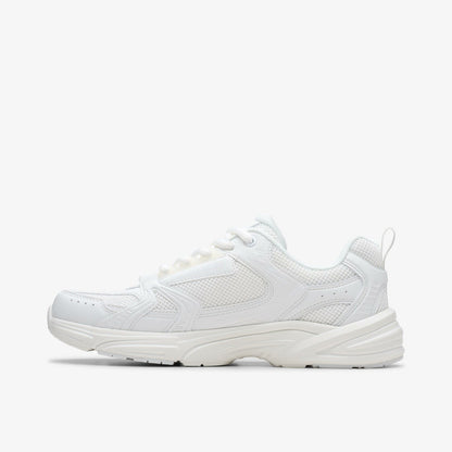 Crafton Move Youth White/White - Clarks Kids
