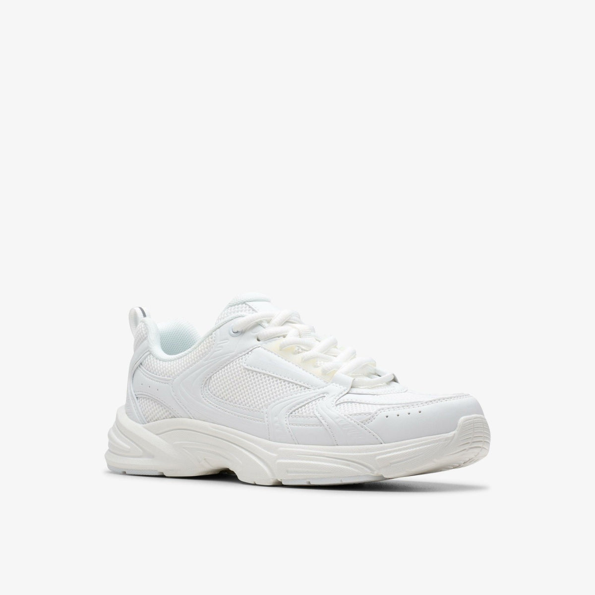 Crafton Move Youth White/White - Clarks Kids