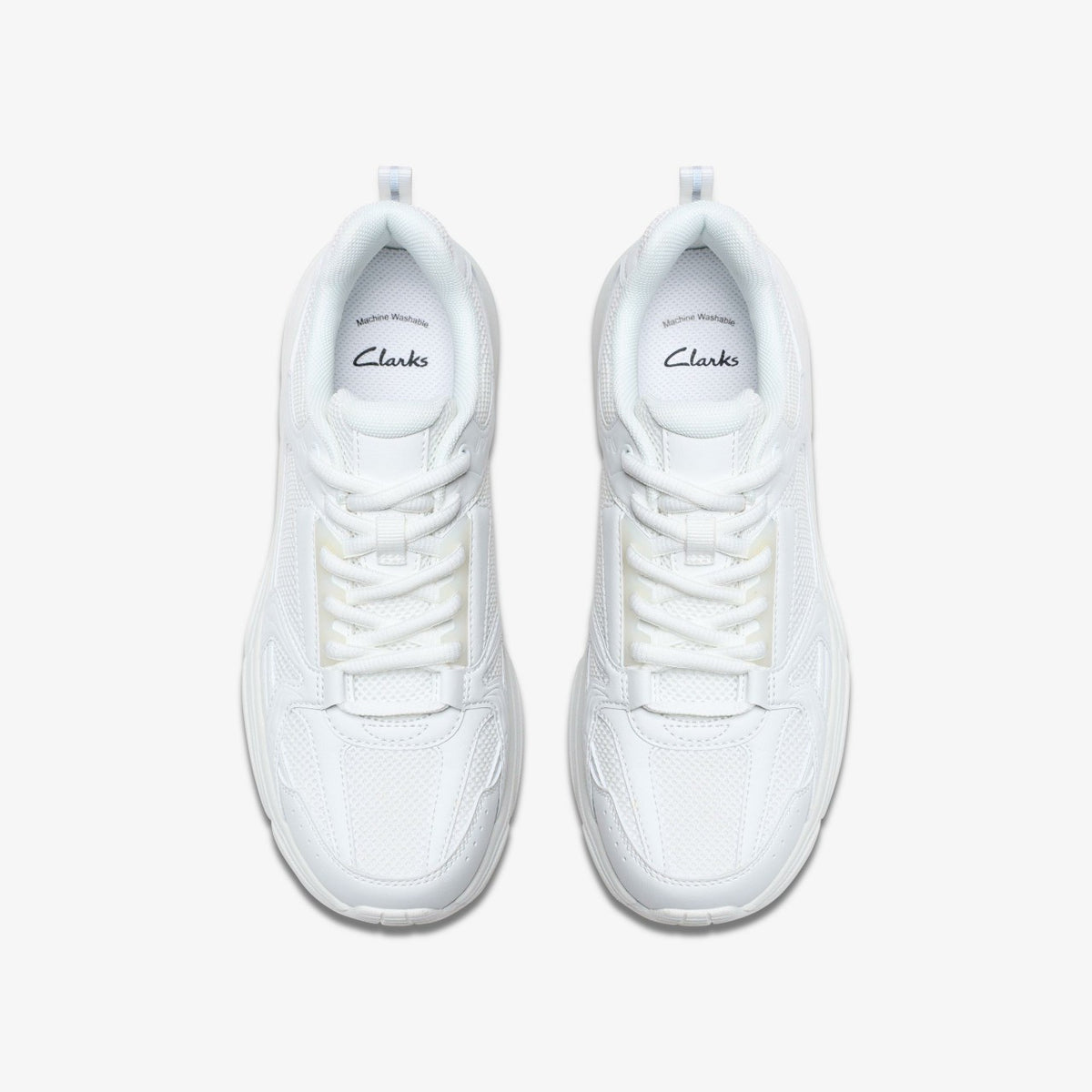 Crafton Move Youth White/White - Clarks Kids