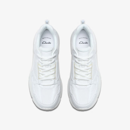 Crafton Move Youth White/White - Clarks Kids