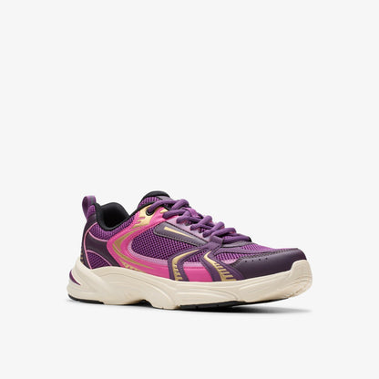 Crafton Move Youth Purple Combination - Clarks Kids