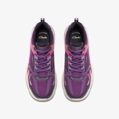 Crafton Move Youth Purple Combination - Clarks Kids