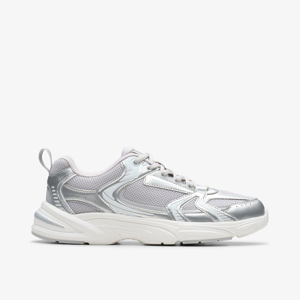 Crafton Move Youth Silver Metallic - Clarks Kids