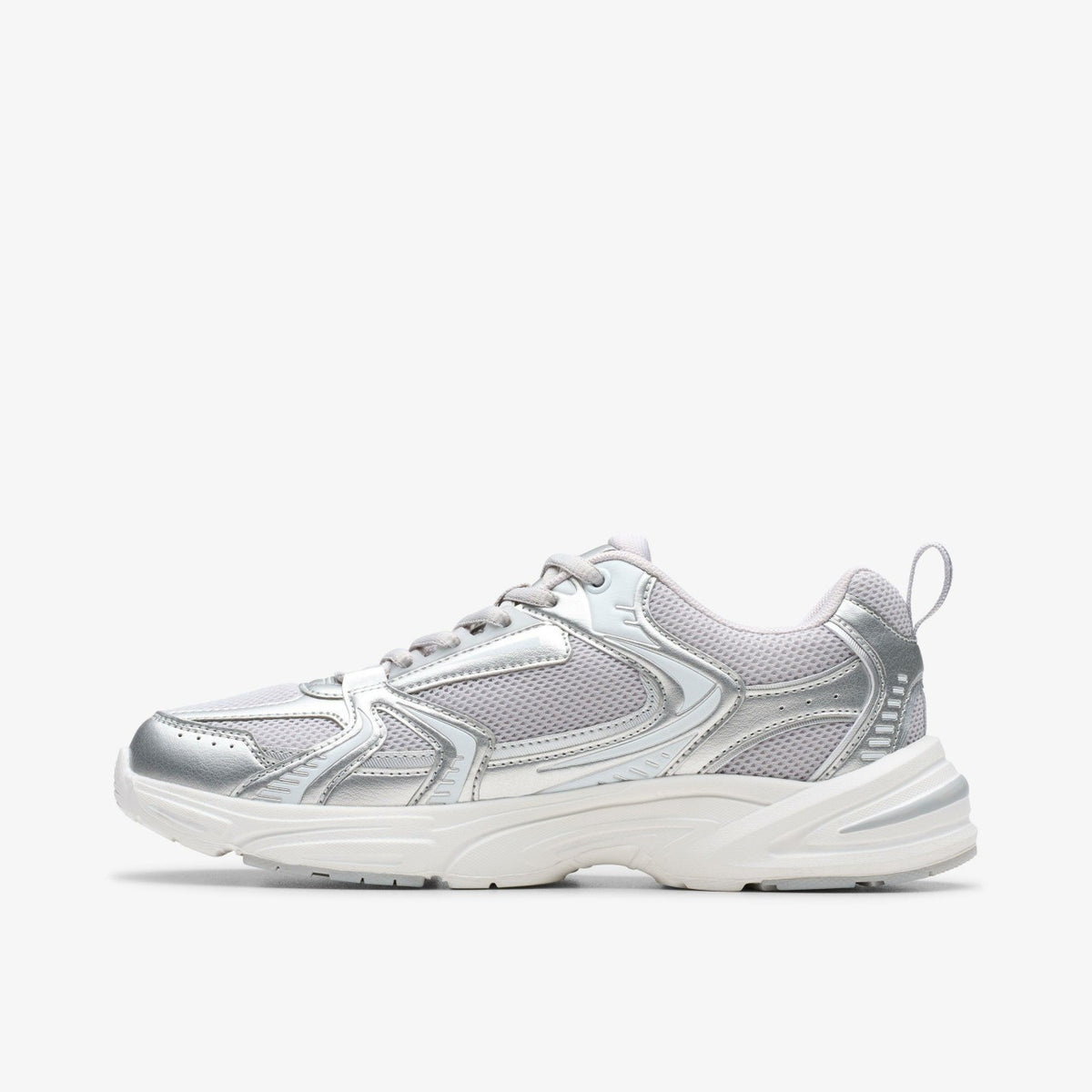 Crafton Move Youth Silver Metallic - Clarks Kids