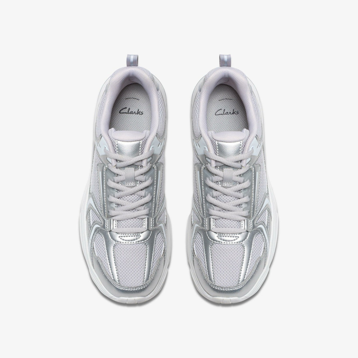 Crafton Move Youth Silver Metallic - Clarks Kids