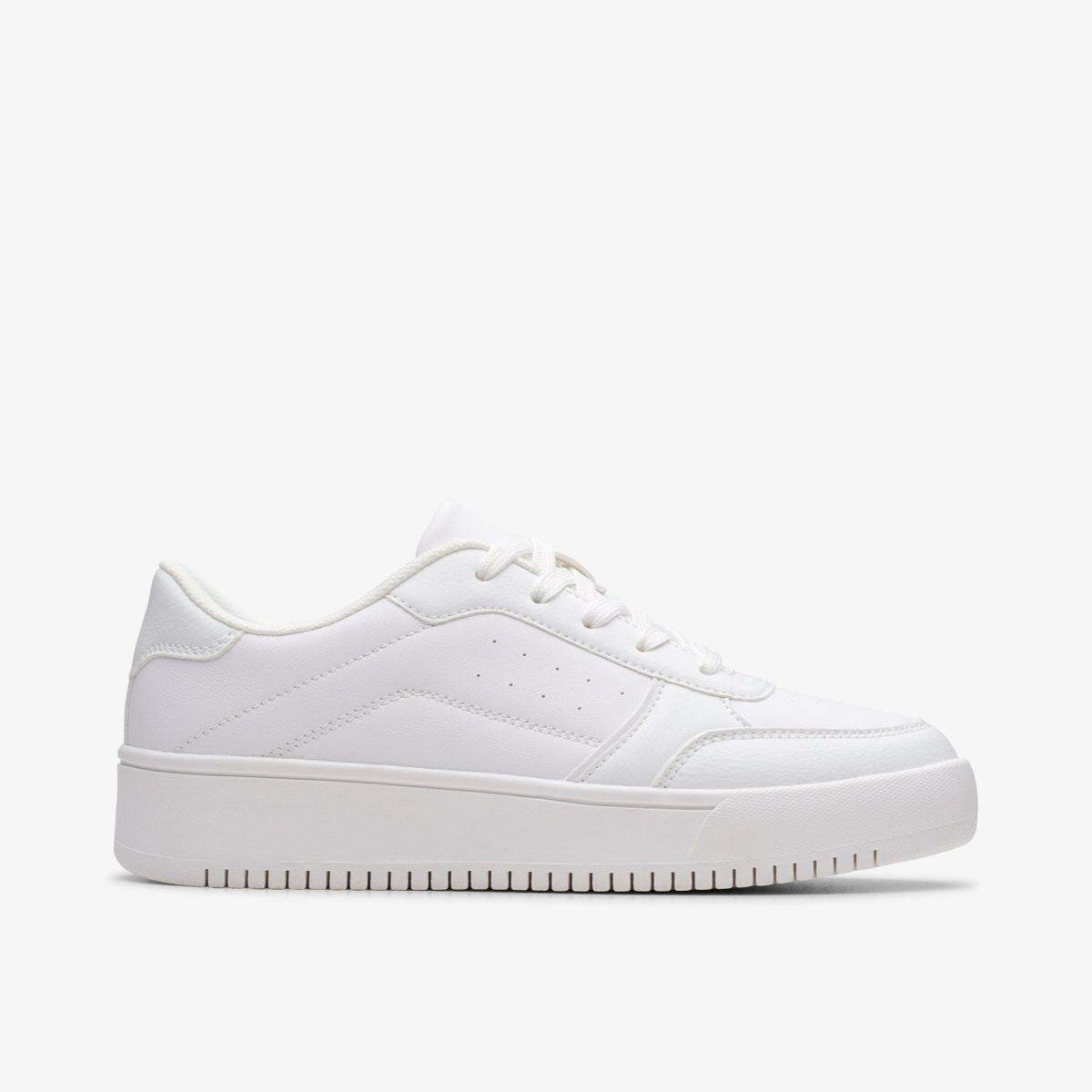 Barley Step Youth White/White - Clarks Kids