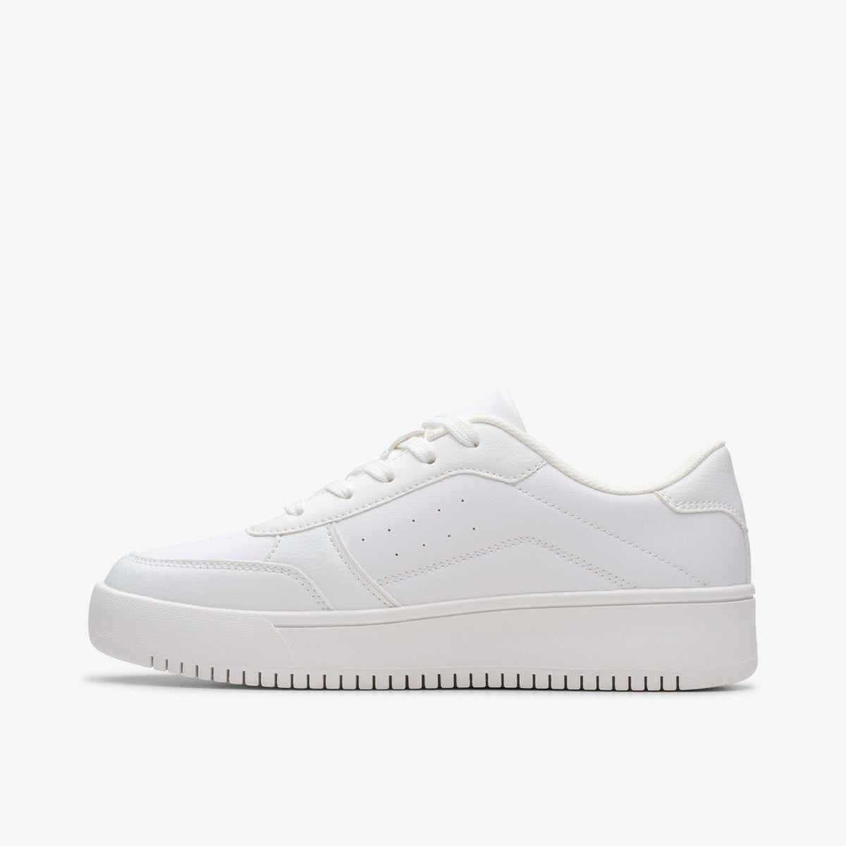 Barley Step Youth White/White - Clarks Kids