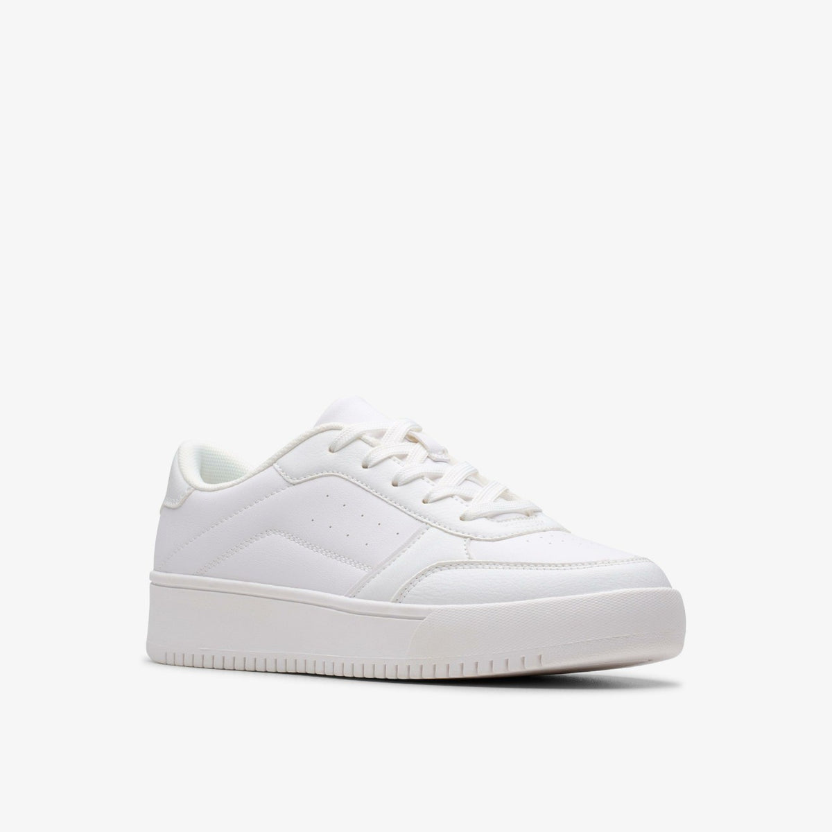 Barley Step Youth White/White - Clarks Kids