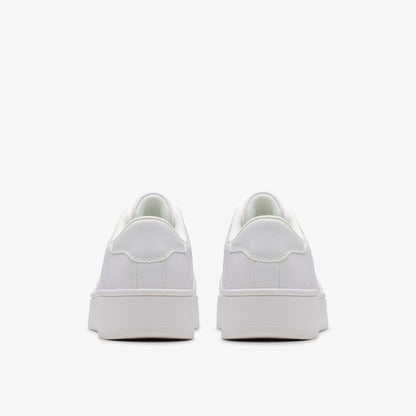 Barley Step Youth White/White - Clarks Kids