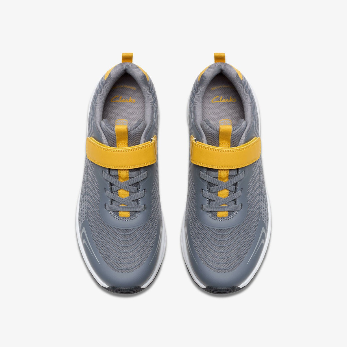 Deyes Dash Youth Grey Synthetic - Clarks Kids