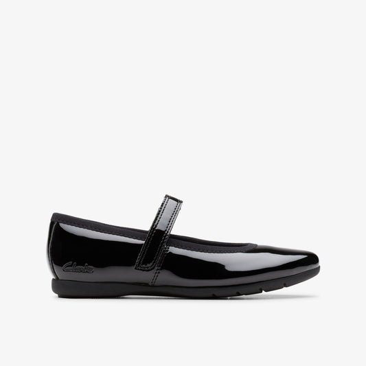 Dance Wish Kid Black Patent - Clarks Kids