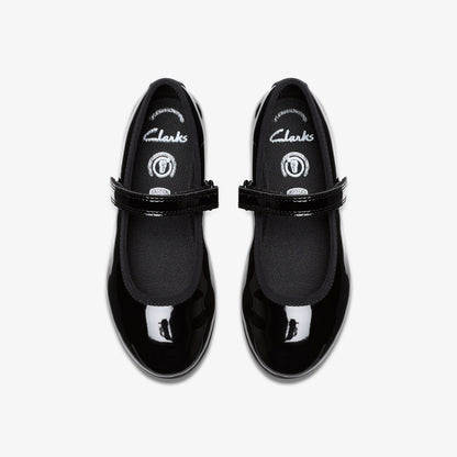 Dance Wish Kid Black Patent - Clarks Kids