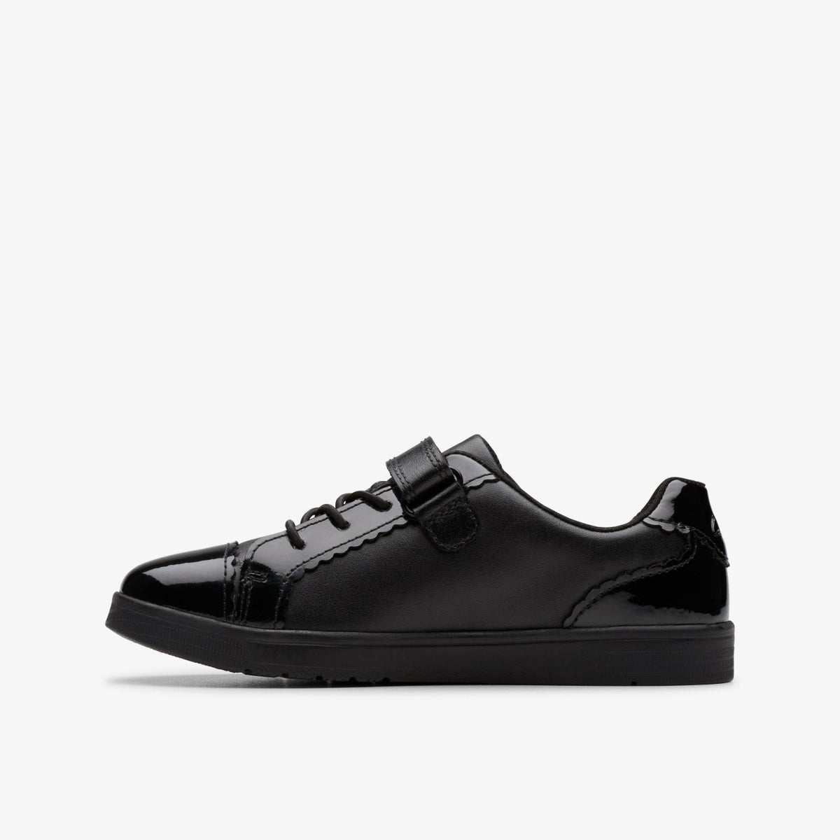Disco Charm Kid Black Leather - Clarks Kids