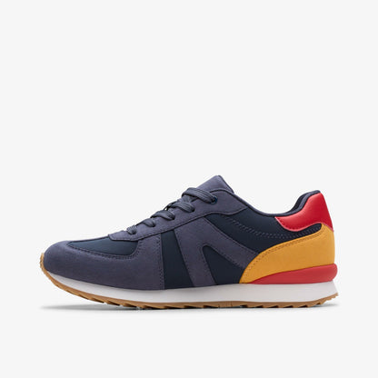 Jaspen Vibe Youth Navy - Clarks Kids