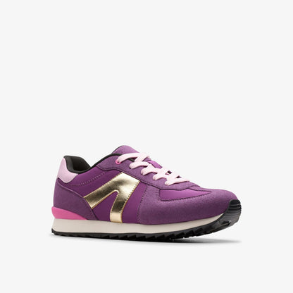 Jaspen Vibe Youth Purple - Clarks Kids