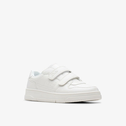Canyon Sky Kid White/White - Clarks Kids