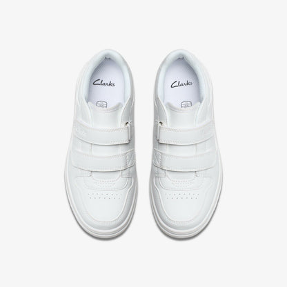 Canyon Sky Kid White/White - Clarks Kids