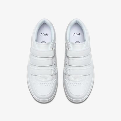 Canyon Sky Youth White/White - Clarks Kids