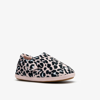 Fluffy Snug Kid Blush Pink Print - Clarks Kids