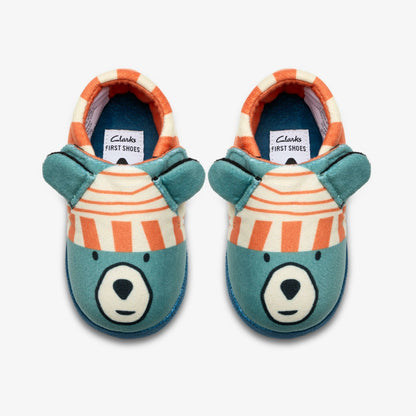 Fluffy Snug Toddler Orange Combination - Clarks Kids