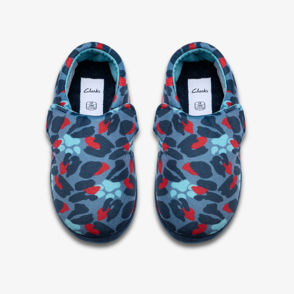Fluffy Snug Kid Blue Camo Combination - Clarks Kids