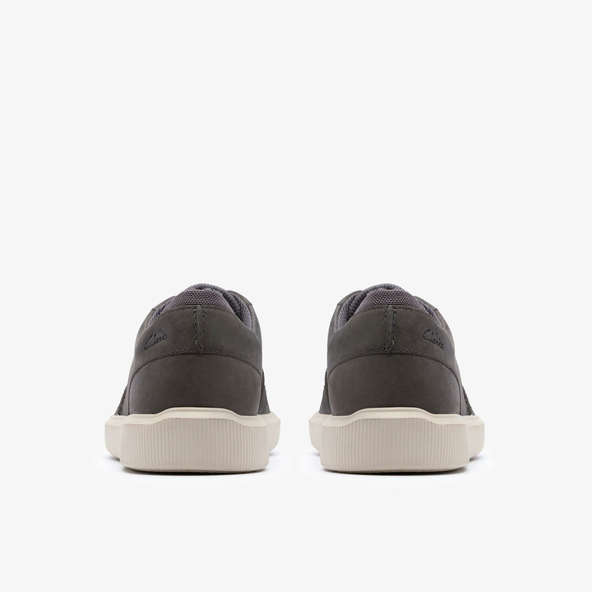 Brodin Seam Dark Grey Leather - Clarks Men