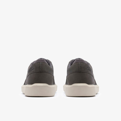 Brodin Seam Dark Grey Leather - Clarks Men