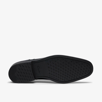Paulton Over Black Leather - Clarks Men