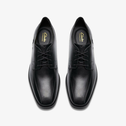 Paulton Over Black Leather - Clarks Men