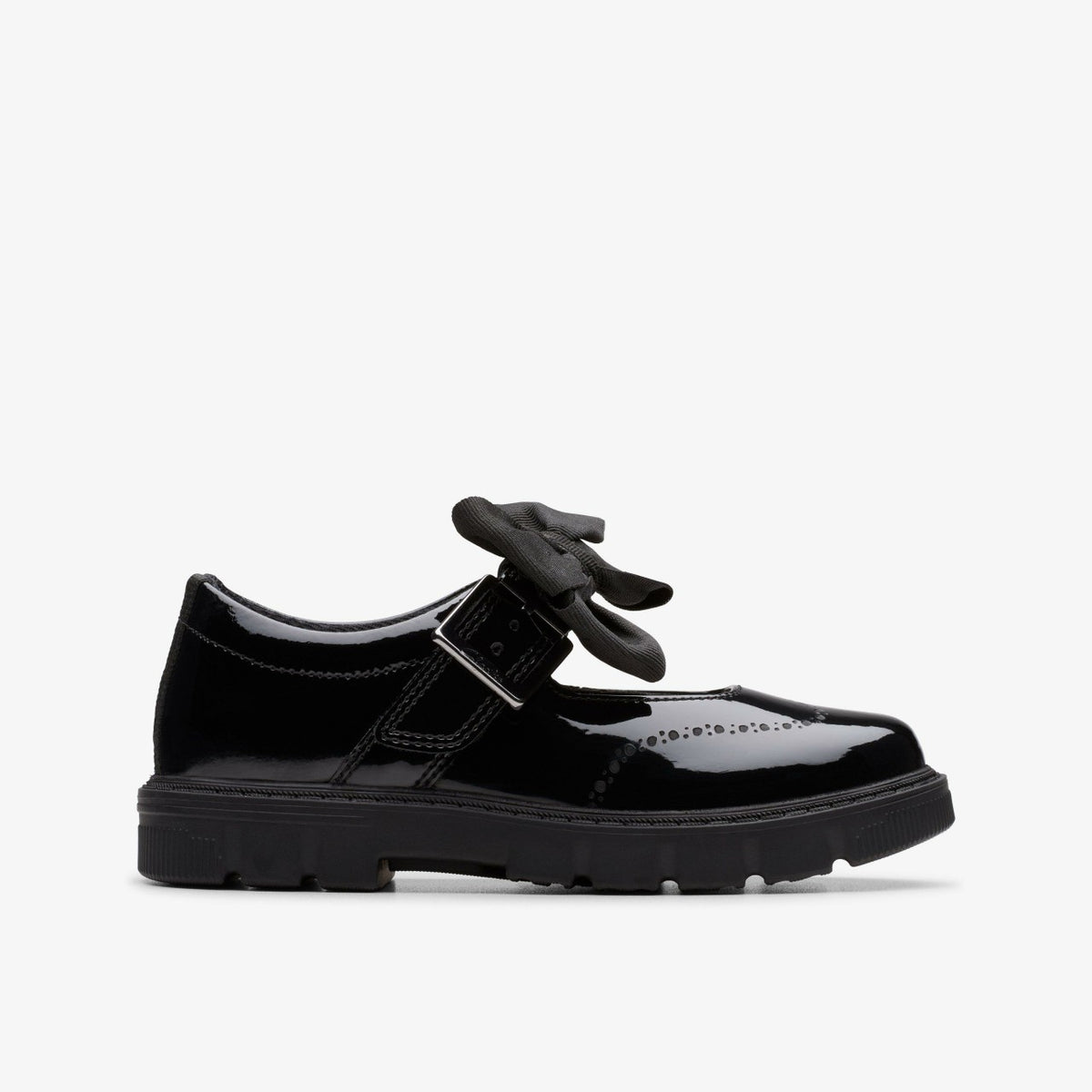 Lorcam Jane Kid Black Patent - Clarks Kids