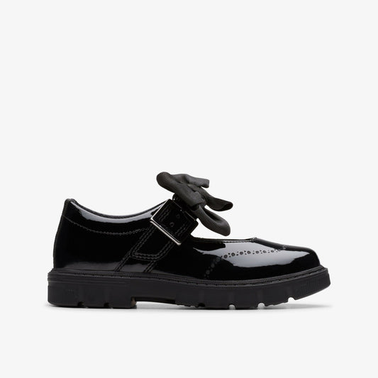 Lorcam Jane Kid Black Patent - Clarks Kids