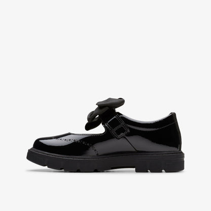Lorcam Jane Kid Black Patent - Clarks Kids