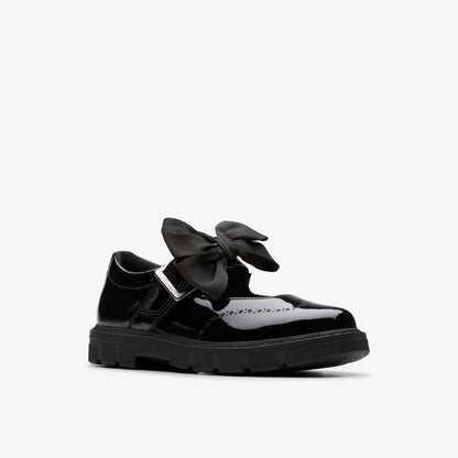 Lorcam Jane Kid Black Patent - Clarks Kids