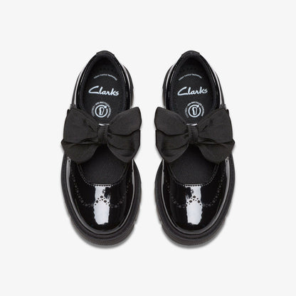 Lorcam Jane Kid Black Patent - Clarks Kids