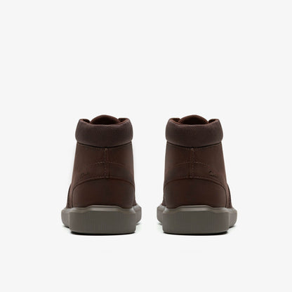 Brodin Mid Dark Brown Leather - Clarks Men
