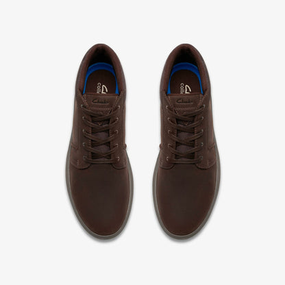 Brodin Mid Dark Brown Leather - Clarks Men