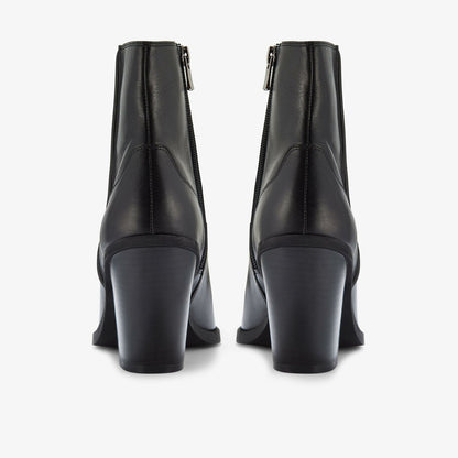 Kheda West Black Leather - Clarks Women
