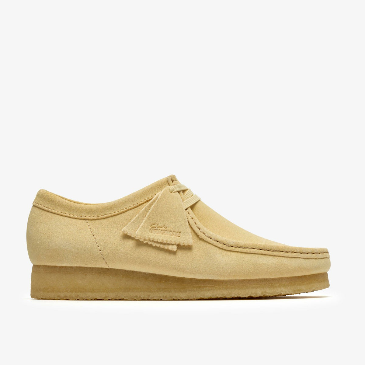 Wallabee Pale Yellow Suede - Clarks Men