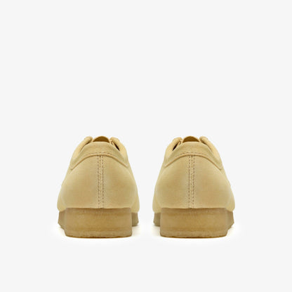 Wallabee Pale Yellow Suede - Clarks Men