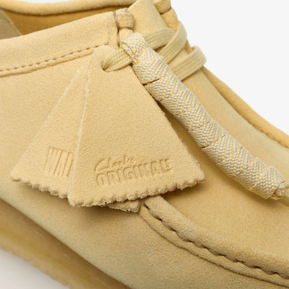Wallabee Pale Yellow Suede - Clarks Men
