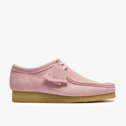 Wallabee Light Pink Suede - Clarks Men