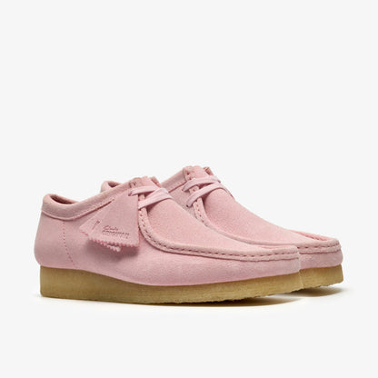 Wallabee Light Pink Suede - Clarks Men