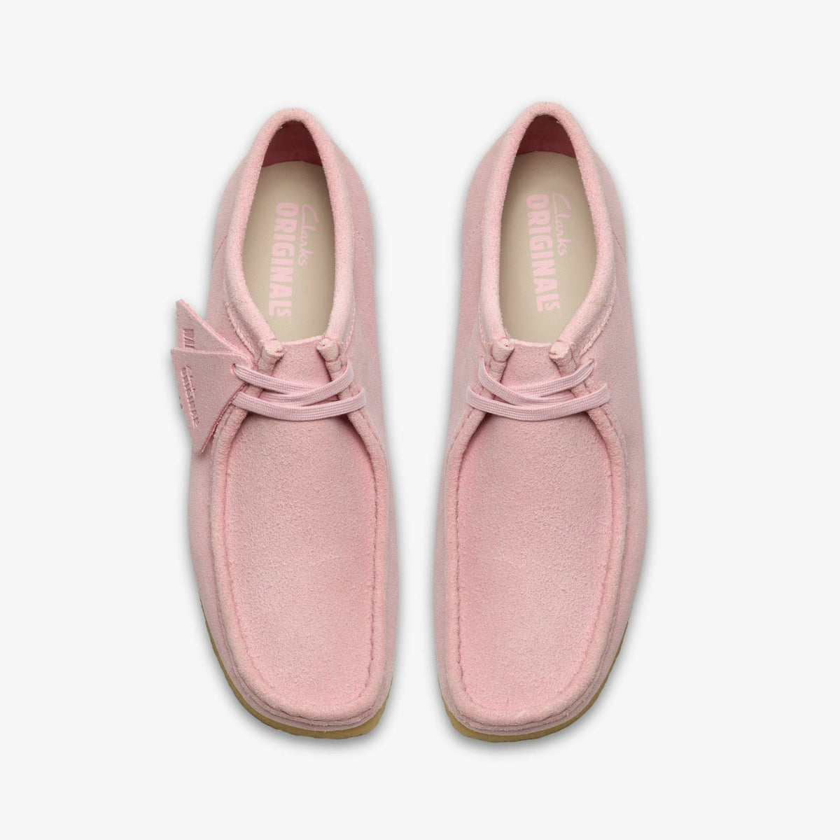 Wallabee Light Pink Suede - Clarks Men