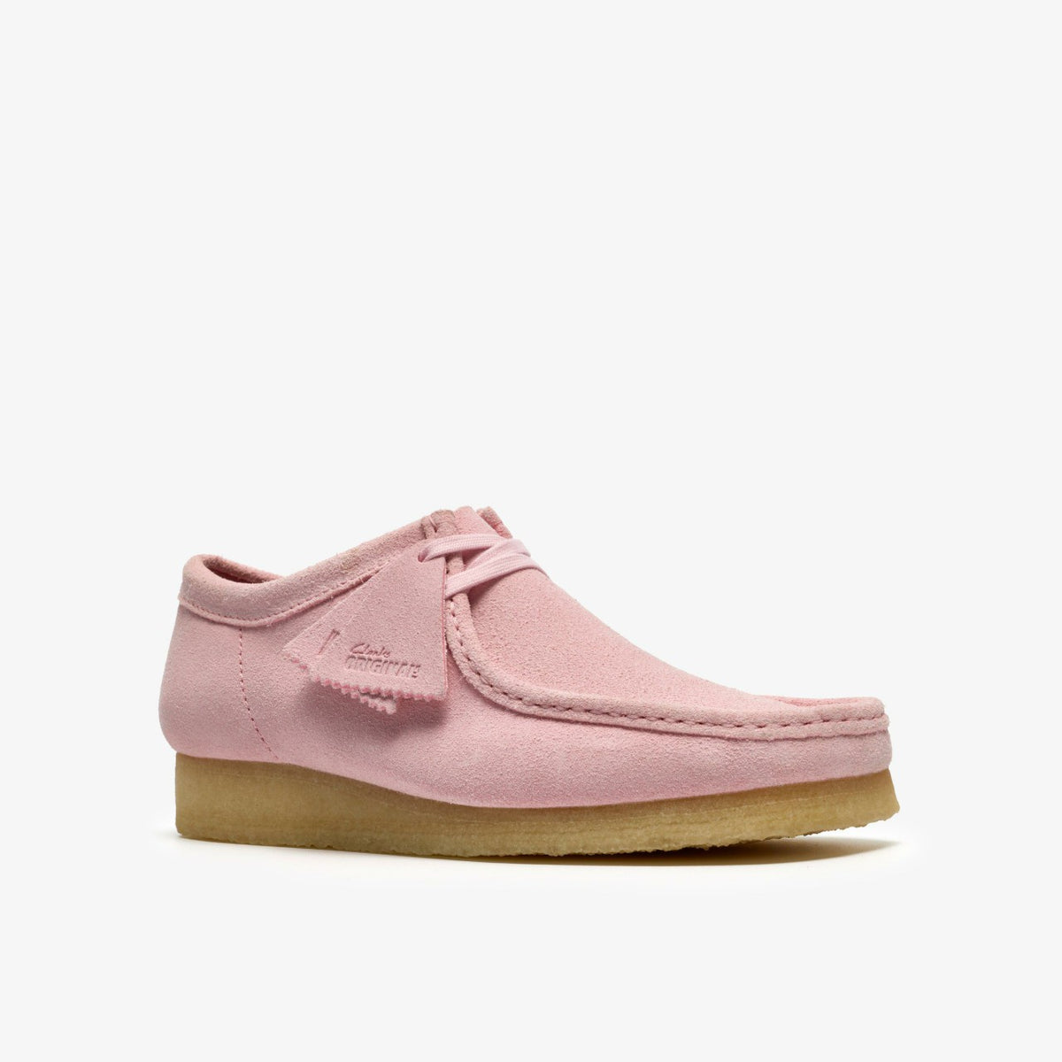 Wallabee Light Pink Suede - Clarks Men