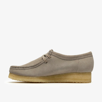 Wallabee Pale Grey Suede - Clarks Women