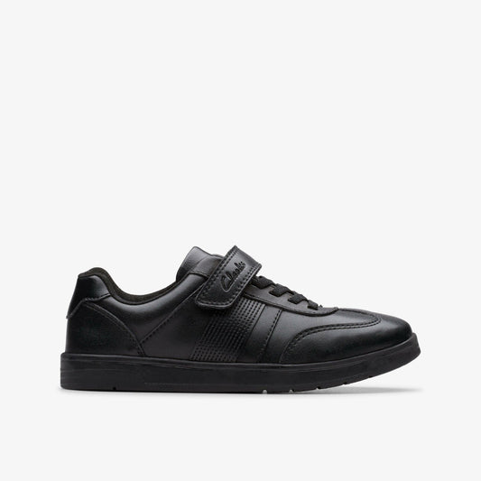 Disco Pace Kid Black Leather - Clarks Kids
